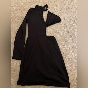 Black , one sleeved dress, size L/XL